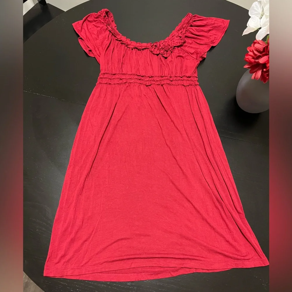 Red Mini Dress - Picture 3 of 4